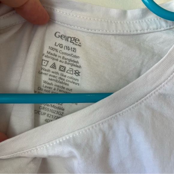 🌼 5/$25 George Vacay Vibes Graphic T-Shirt Girls L 10/12 White Dog Summer Tee - Picture 3 of 7